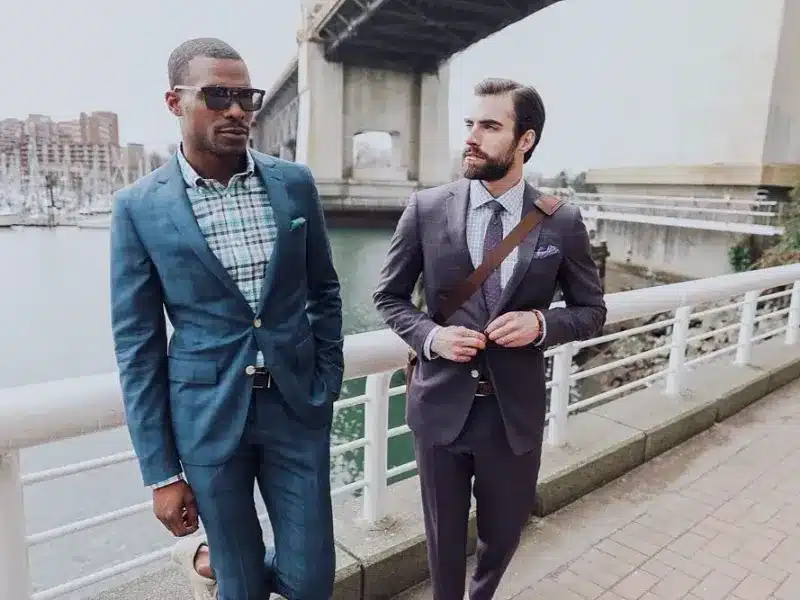 mens pink suit